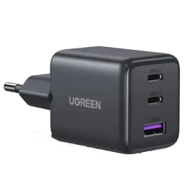 Зарядний пристрій UGREEN X515 GaN 30W Fast Charger (3-портовий, USB-C x2 + USB-A)